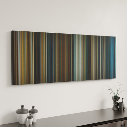 The Amityville Horror canvas art in modern interior - movie color palette