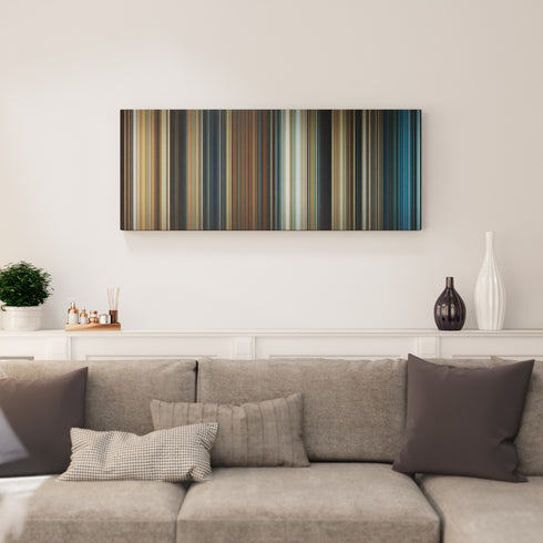 Living room interior with The Amityville Horror Frome on the wall