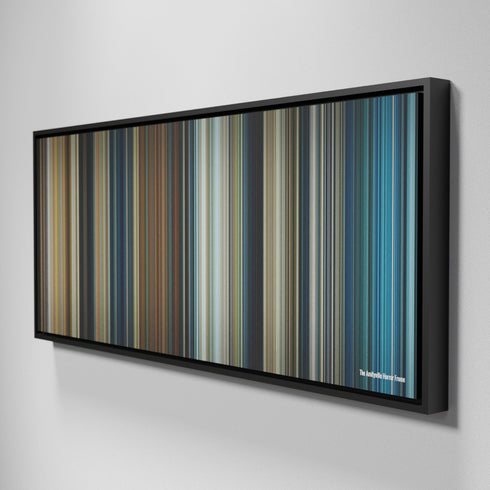 Side view of Framed Buff's of The Amityville Horror Frome on the wall