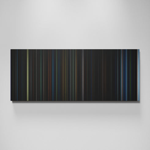 Dark City movie canvas wall art - color palette print