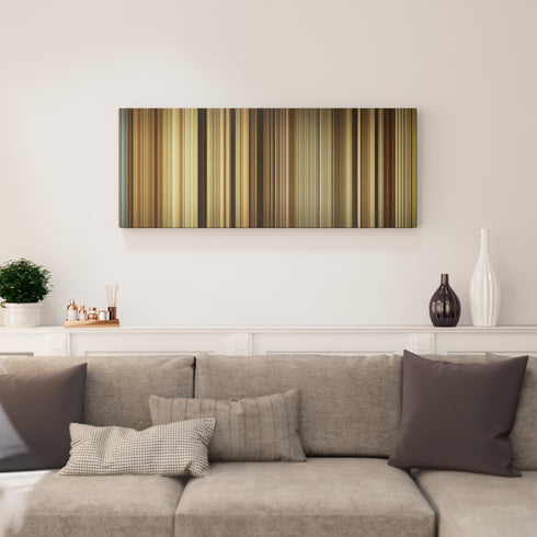 42 canvas print in living room - film wall decor