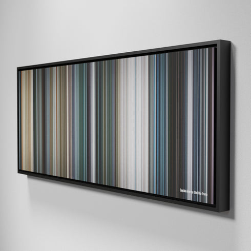 Side view of Framed Buff's of Captain America: Civil War Frome on the wall