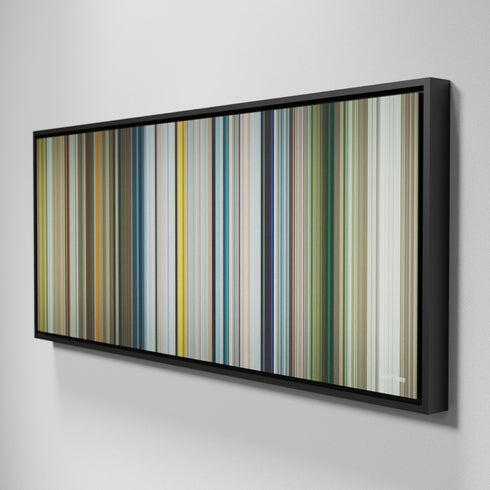 Side view of Framed Buff's of Life of Pi Frome on the wall