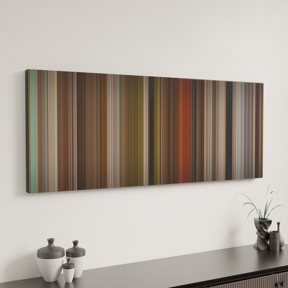 Blazing Saddles canvas art in modern interior - movie color palette