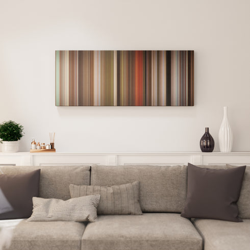 Living room interior with Blazing Saddles Frome on the wall