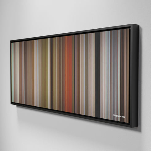 Side view of Framed Buff's of Blazing Saddles Frome on the wall