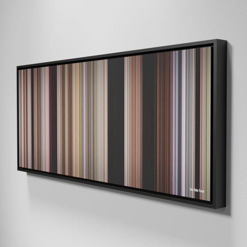 Side view of Framed Buff's of Easy Rider Frome on the wall