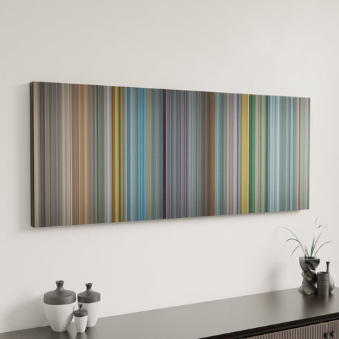 The Holy Mountain canvas art in modern interior - movie color palette