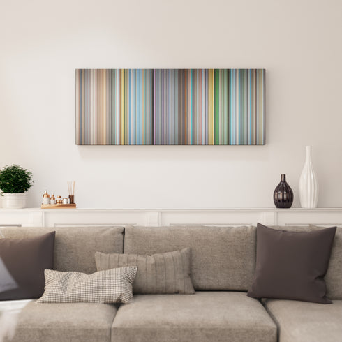 Living room interior with The Holy Mountain Frome on the wall