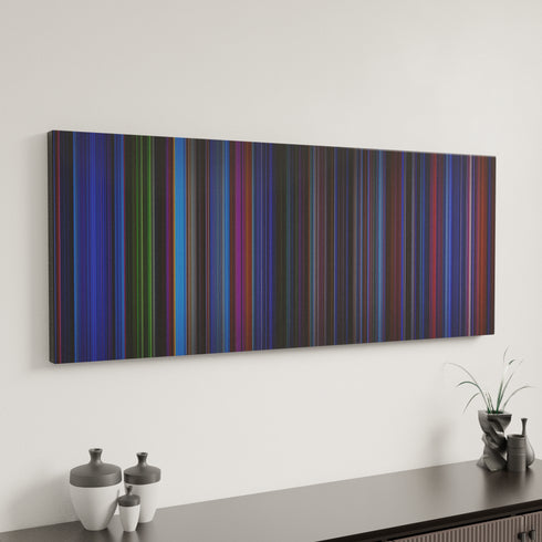 Batman & Robin canvas art in modern interior - movie color palette