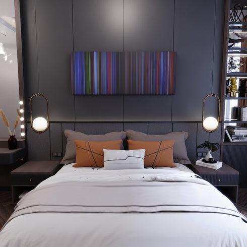 Batman & Robin movie canvas in bedroom - wall art display