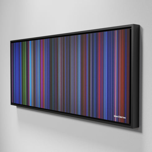 Side view of Framed Buff's of Batman & Robin Frome on the wall