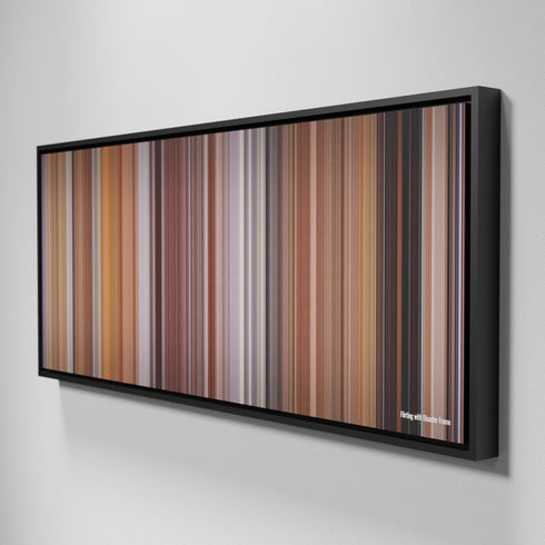 Side view of Framed Buff's of Flirting with Disaster Frome on the wall