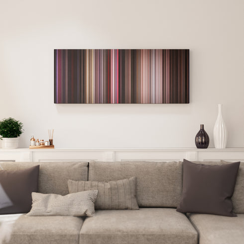 Living room interior with A Star Is Born Frome (1954) on the wall