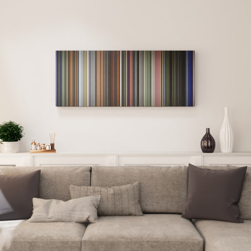 Living room interior with Tokyo Godfathers Frome on the wall