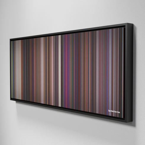 Side view of Framed Buff's of Super Mario Bros. Frome on the wall