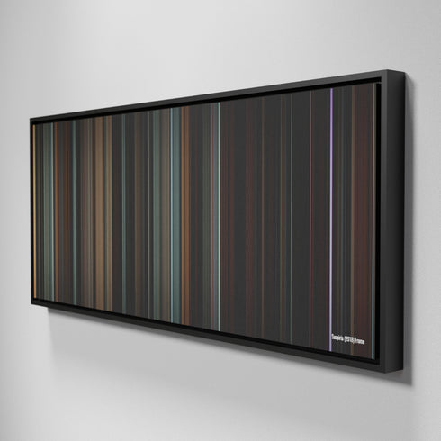 Side view of Framed Buff's of Suspiria Frome (2018) on the wall