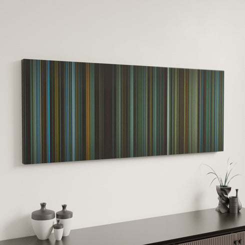 The Girl with the Dragon Tattoo canvas art in modern interior - movie color palette