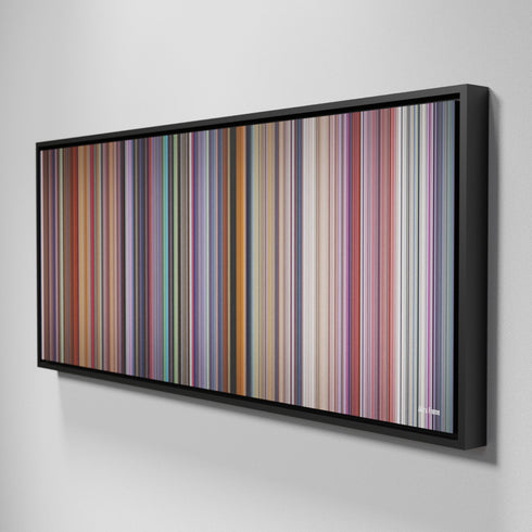 Side view of Framed Buff's of Akira Frome on the wall