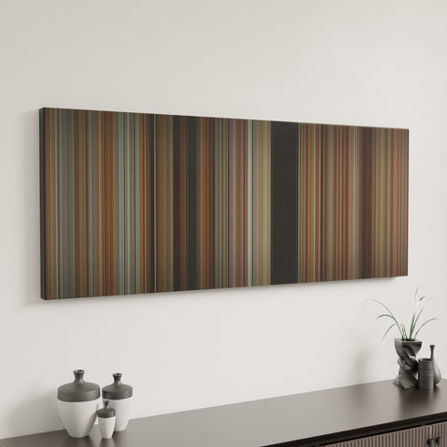 9 to 5 canvas art in modern interior - movie color palette
