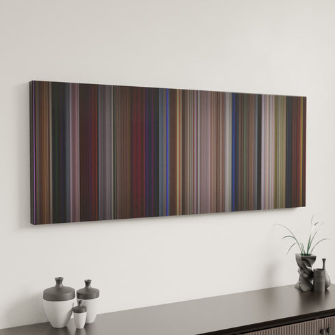 Wayne's World canvas art in modern interior - movie color palette