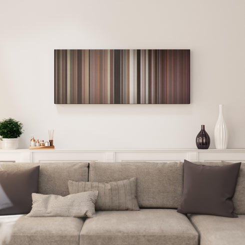 Living room interior with Rocky IV Frome on the wall