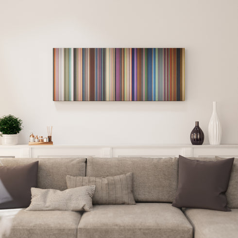 Next Gen canvas print in living room - film wall decor