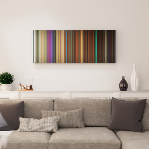 Living room interior with Nerve Frome on the wall