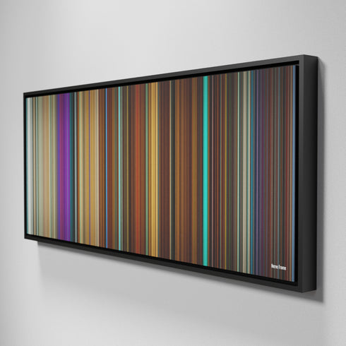 Side view of Framed Buff's of Nerve Frome on the wall