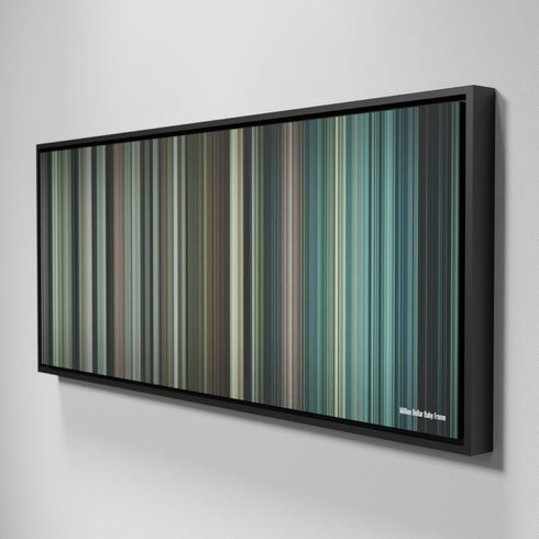 Side view of Framed Buff's of Million Dollar Baby Frome on the wall