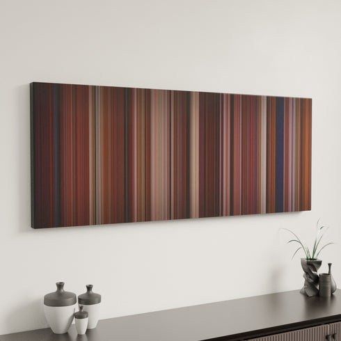 Road House canvas art in modern interior - movie color palette