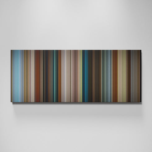 Tag movie canvas wall art - color palette print