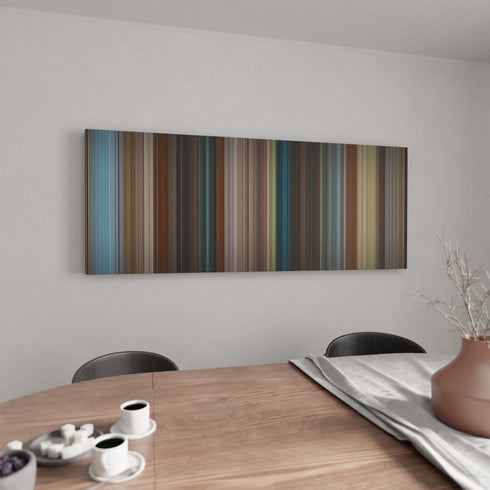 Tag canvas wall art in kitchen - movie decor