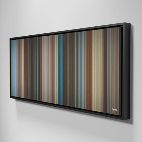 Side view of Framed Buff's of Tag Frome on the wall