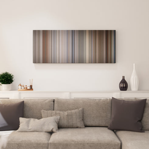 Bull Durham canvas print in living room - film wall decor