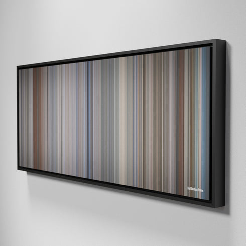 Side view of Framed Buff's of Bull Durham Frome on the wall