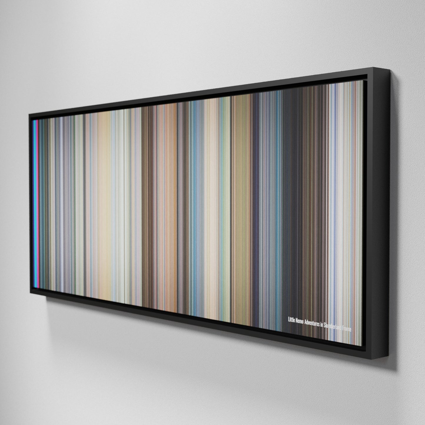 Side view of Framed Buff's of Little Nemo: Adventures in Slumberland Frome on the wall