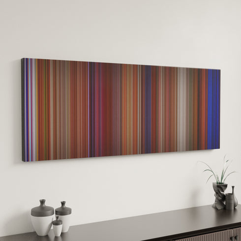 Brain Donors canvas art in modern interior - movie color palette