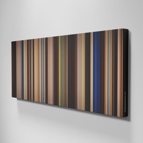 Side view of Buff's of The Ghost and the Darkness Frome on the wall