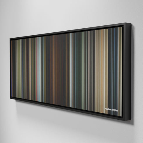 Side view of Framed Buff's of Pete's Dragon Frome on the wall