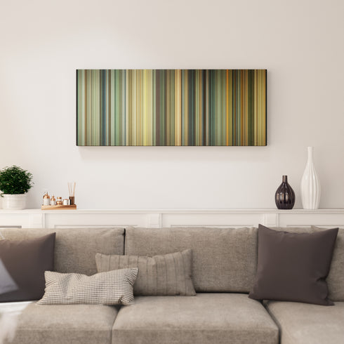 Rush canvas print in living room - film wall decor
