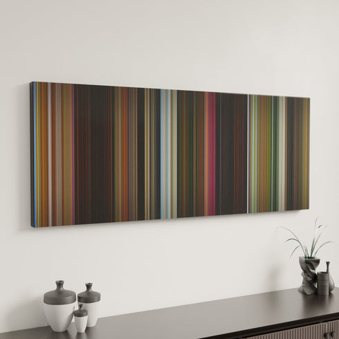 Madagascar canvas art in modern interior - movie color palette