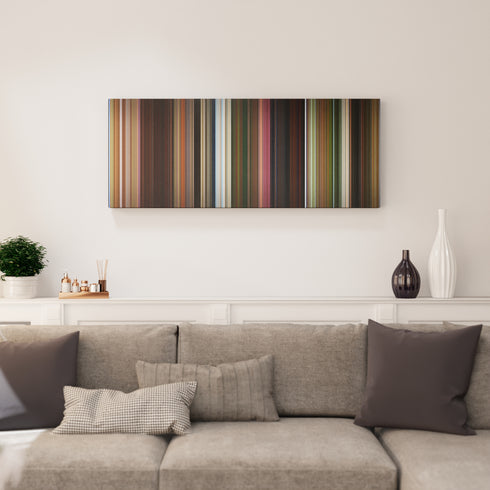 Madagascar canvas print in living room - film wall decor