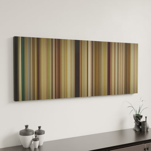 Run Lola Run canvas art in modern interior - movie color palette