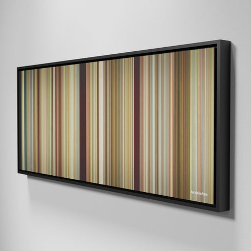 Side view of Framed Buff's of Run Lola Run Frome on the wall