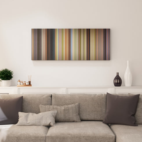 Living room interior with Descendants Frome on the wall