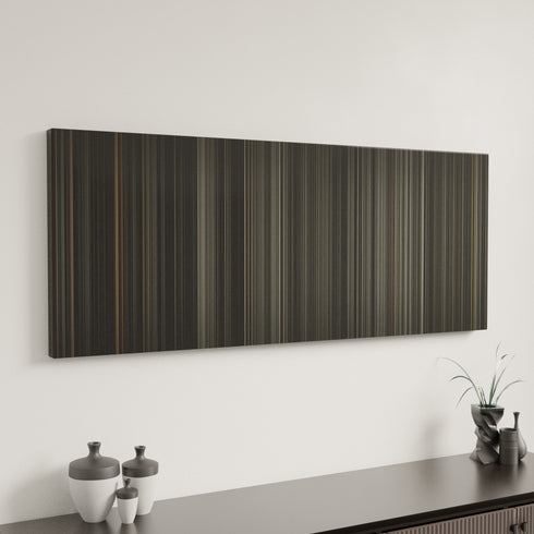 Sin City canvas art in modern interior - movie color palette