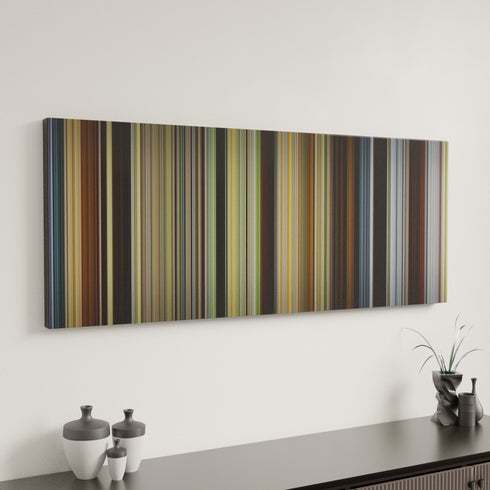Cold Mountain canvas art in modern interior - movie color palette