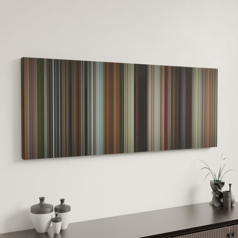 Enter the Dragon canvas art in modern interior - movie color palette