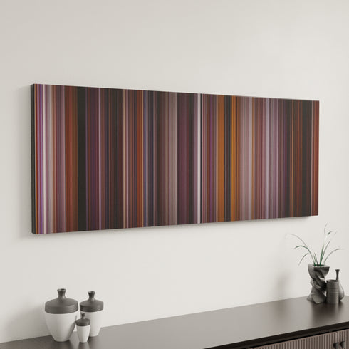 Spider-Man 2 canvas art in modern interior - movie color palette
